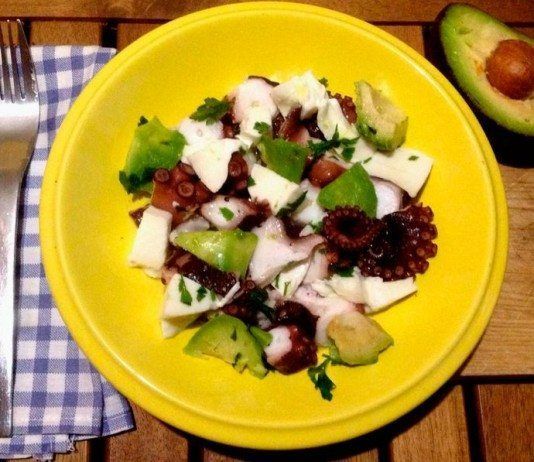 Ensalada de pulpo con cilantro y menta receta ensalada de pulpo