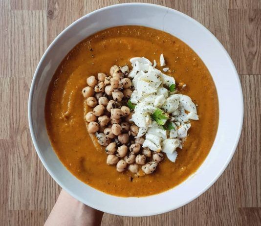 Menú semanal saludable para toda la familia puré con garbanzos