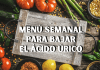 menu semanal para ácido úrico